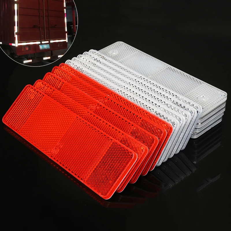 Truck Motorcycle Reflective Plate Sticker Car reflective logo Plastic Reflective Reflector Night Safety Warning Sticker Tape