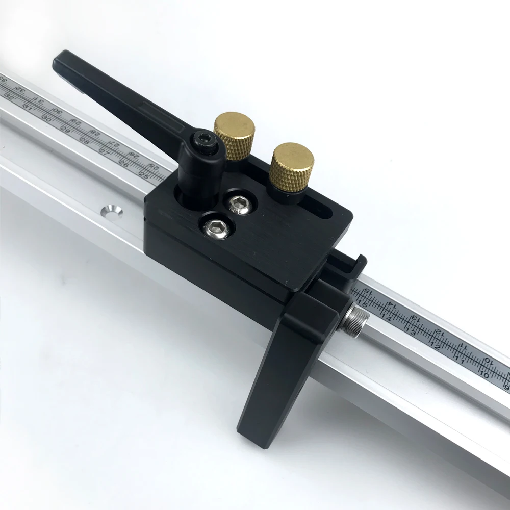 45# Chute T Track with Scale Alloy T-tracks Slot Miter Track 300-600mm Woodworking Saw Table Workbench DIY Tools