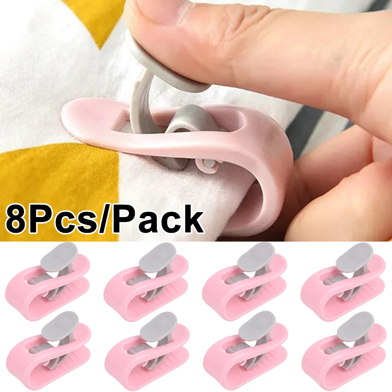 new 8/1Pcs Non-slip Blanket Clip Bed Cover Holder 2025 Plastic Buckle Accessory Serrated High Elasticity Clip Cover Duvet Sheet Fixer