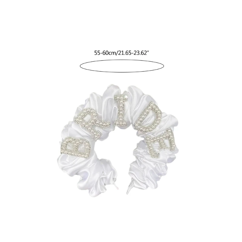 Stunning Pearls Headband Bridal Veil Vintage Hairband new Gorgeous Baroque Hairband Bride to Be 2025 Veil for Bachelorette Party