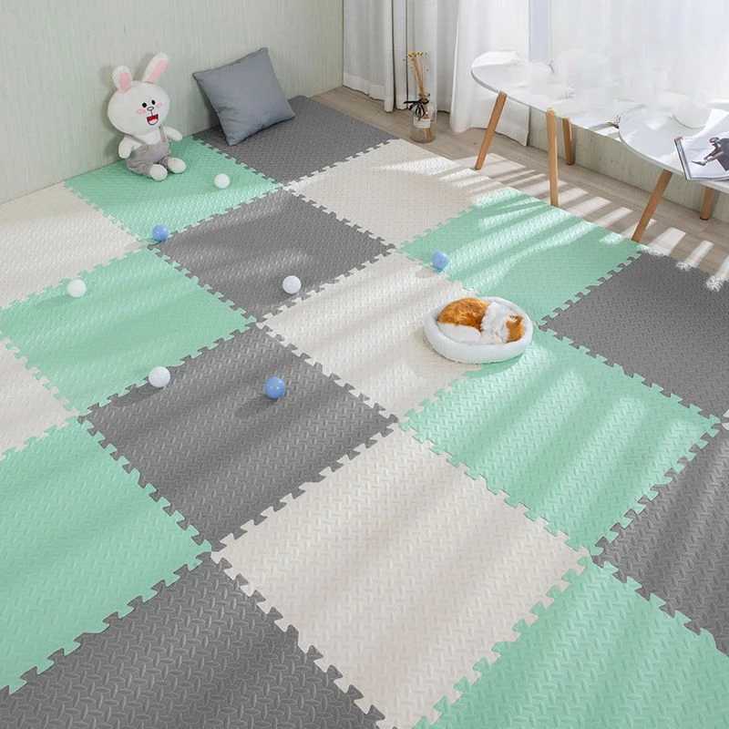 Play Mats 16pcs Foam Baby Play Mat Puzzle Mat Kids Interlocking Exercise Tiles Rugs Floor Tiles Toy Carpet Soft Carpet 30*30*1cm I24X
