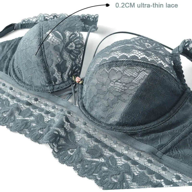 CINOON Top Classic Bandage Bra Set Lingerie new 2025 Push Up Brassiere Lace Underwear Set Sexy Transparent Panties For Women underwear