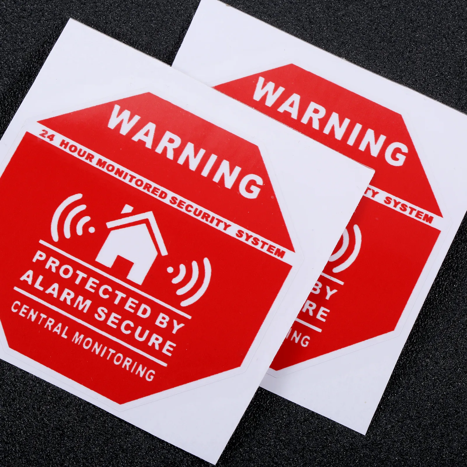 4pcs/set Home Alarm Security Sticker Warning Signs Decals Window Door Stickers for Safety System Supplies 7.5*7.5cm