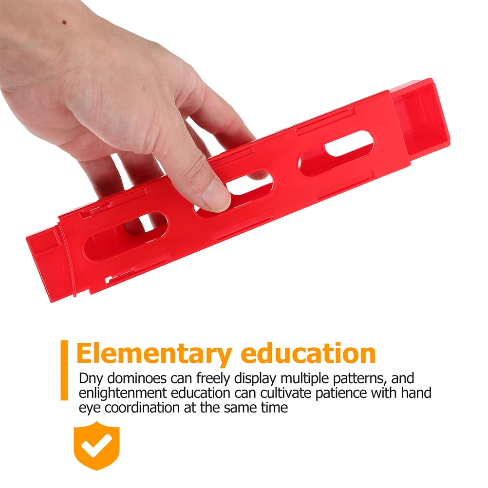 3pcs Domino Train Slot Clips Automatic 2025 Laying Domino Brick Building Blocks Game Educational new Toys Random Color