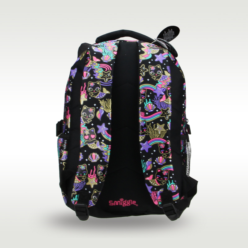 Australian original Smiggle children's hot-selling schoolbag female cute high-quality backpack black cat 16 inches