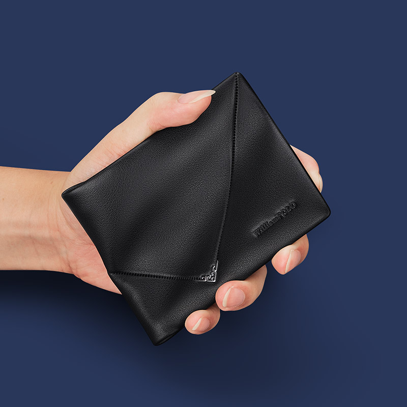 WILLIAMPOLO 2023 Small Men's Wallet Leather Men's Anti THeft Wallet For Card Document Holder Side Purse Male Thin Purse Boy