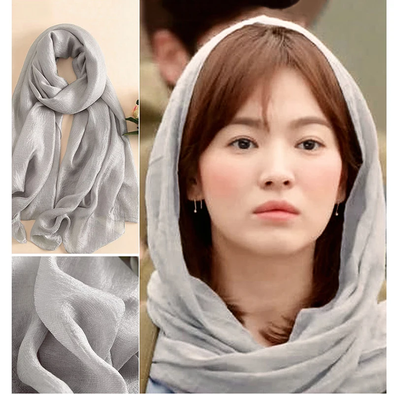2023 Fashion Solid Linen Women Scarf Spring Summer Thin 2025 Pashmina Shawl Wraps new foulard femme Plus Size Hijab Stole Scarves