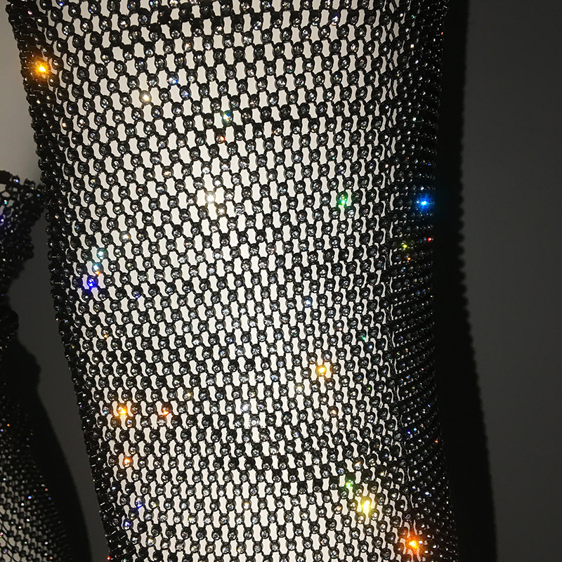 2024 Summer Oversleeve for Women Shiny Rhinestone Fishing Net Nightclub Jewelry Keep Warm Cuff Outdoor Sun Protect Gloves
