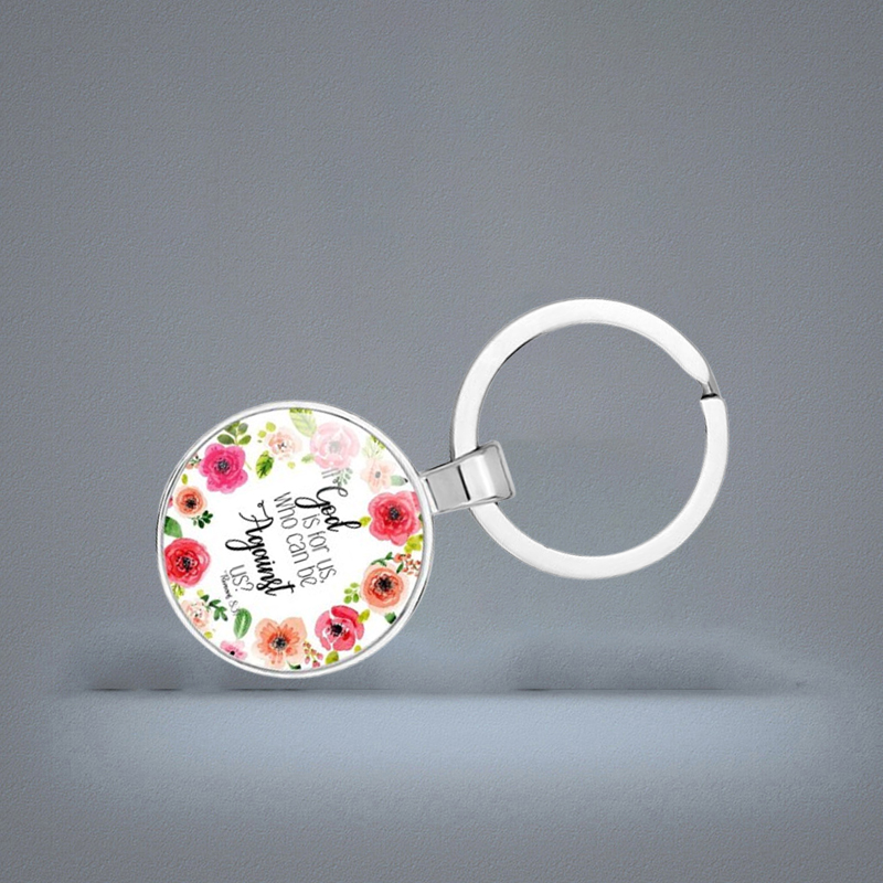 17 Styles Bible Verse Key Chain Women Men Keyrings Keychains Car Key Holder Scripture Quote Faith Jewelry Gift Keyf