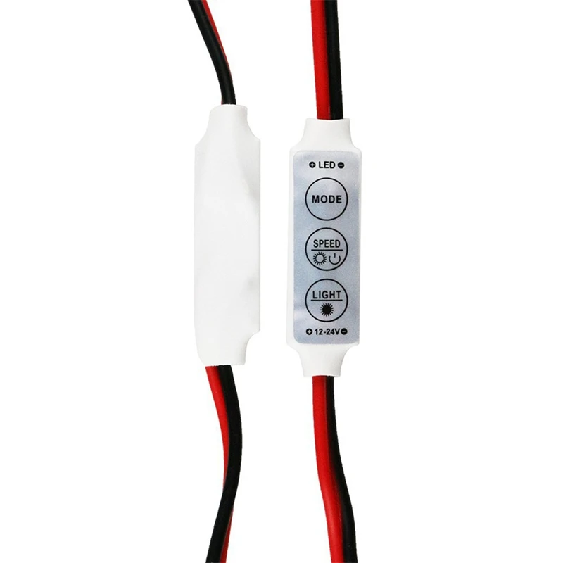 LED Controller Dimmer DC 12V-24V Mini 3Key Controller Single Color LED Strip Control Switch For 5050 2835 Strip Light Dimmable