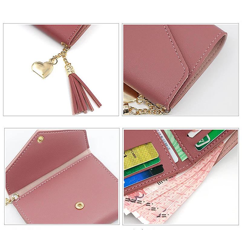 2024 New Short Women Wallets Free new Name Engraving Small 2025 Card Holders Female Purse High Quality Cute Wallet For Girls