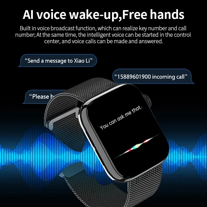 New 2023 Bluetooth Call Watch 9 Smart Watch Men Siri NFC GPS Tracker Blood Pressure Heart Rate Sports Smartwatch For Apple Watch