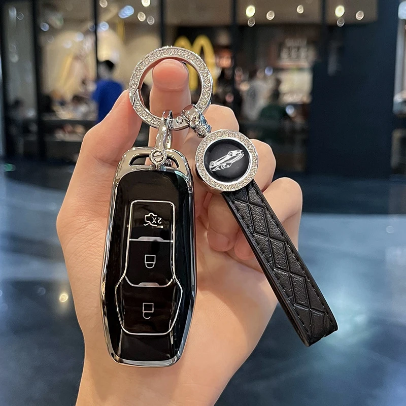 TPU Car Remote Key Case Cover Holder Shell Fob For Ford Mustang F-150 Explorer Edge Fiesta Kuga MK3 4 Focus 3 4 ST Mondeo 5 MK5
