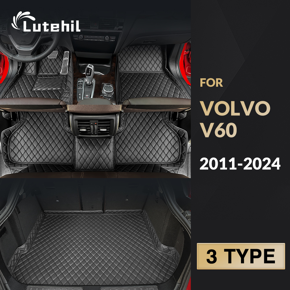 Car Floor Mats For Voo V60 2011-2024 12 13 14 15 2025 16 17 18 19 20 21 22 23 Car trunk new mat Carpet Cover Interior Accessories