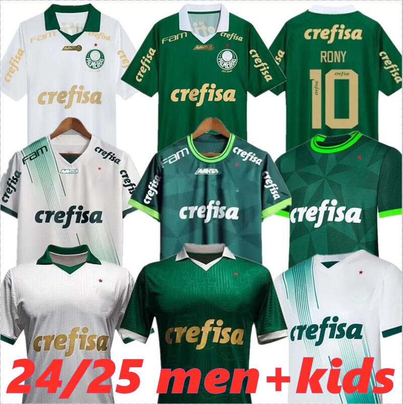 2024 2025 Palmeiras soccer jerseys men sets kids kit ENDRICK DUDU RONY G.GOMEZ ESTEVAO MARCOS LOPEZ MURILO PIQUEREZ 23 24 25 PalmeiraS home away football shirt Fans