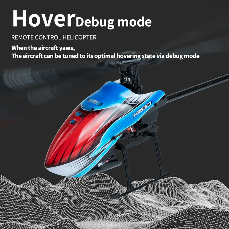 WLtoys XK K200 new 2025 RC Helicopter 2.4G 6-Aixs Gyroscope 4CH Altitude Hold Optical Flow Remote Control Helicopter Toys for Children