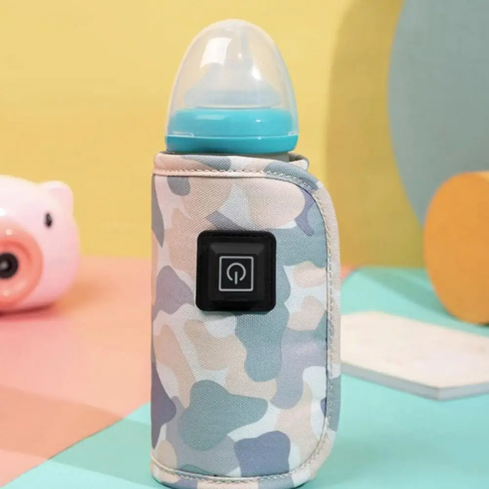 Gentle Heating Smooth Zipper Winter Traveling Car USB Baby Milk Bottle Warmer for New-parent