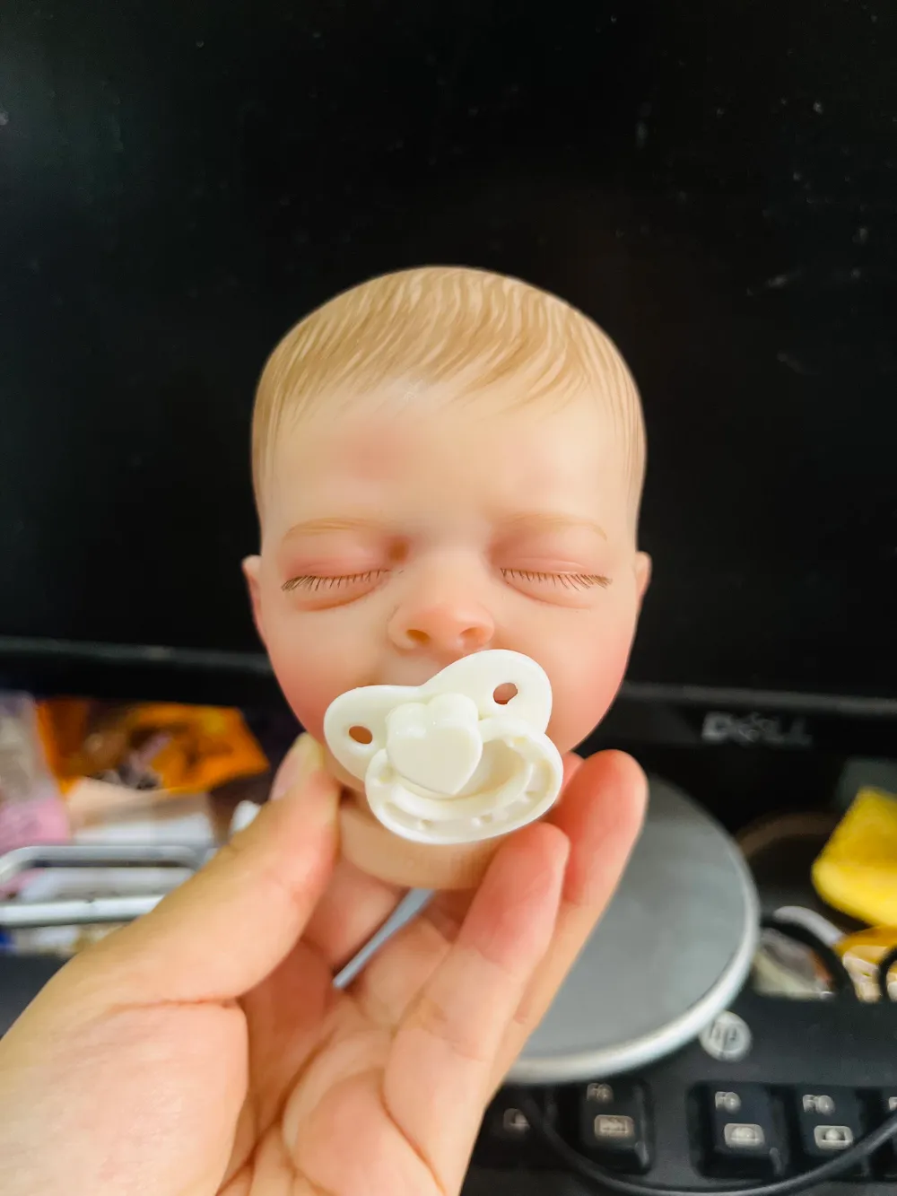 11inch Already Painted Bebe 2025 Reborn Doll Kit Salia with Painted Hair cloth Body Included DIY Blank new Reborn Kit Visible Veins