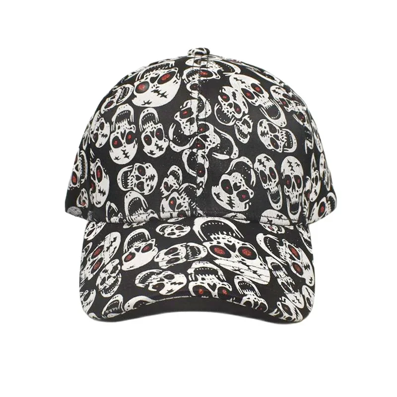 Personalized Skull Print Baseball Cap Men Women Gorros Trucker Cap new Unisex 2025 Adjustable Duck Sun Hat Outdoor Anti-Sun Hip Hop