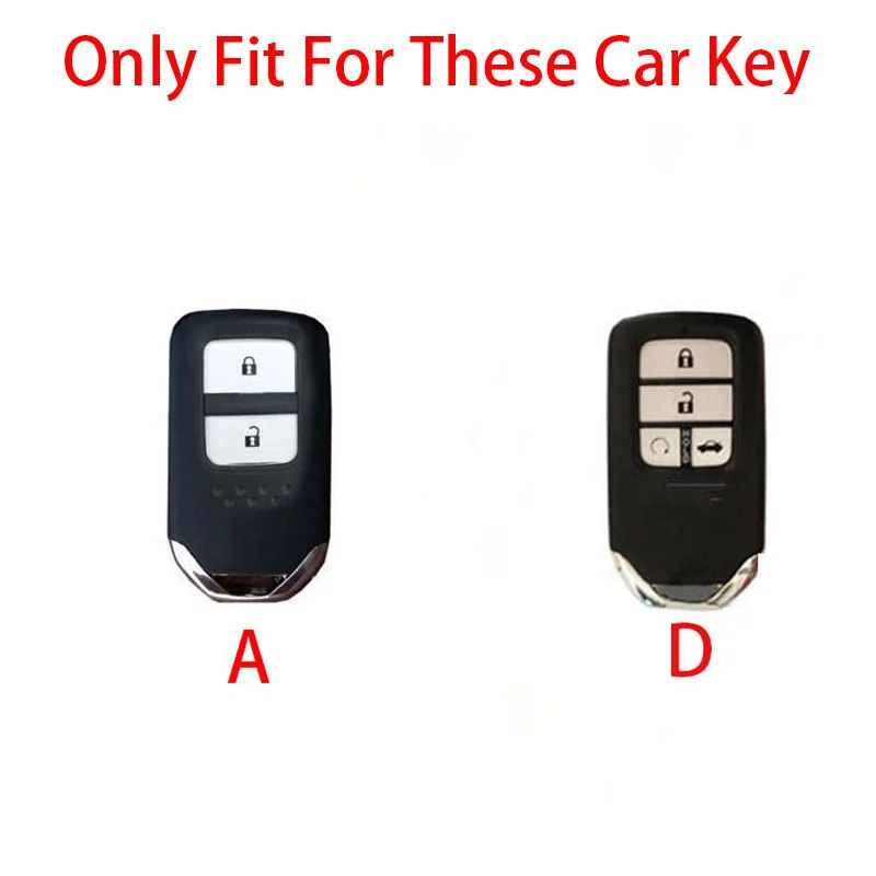 For Honda CRV CR-V Fit Vezel Civic Jazz Accord BRV BR-V HR-V HRV City Odyssey XR-V TPU Car Remote Key Case Cover Keychain Shell
