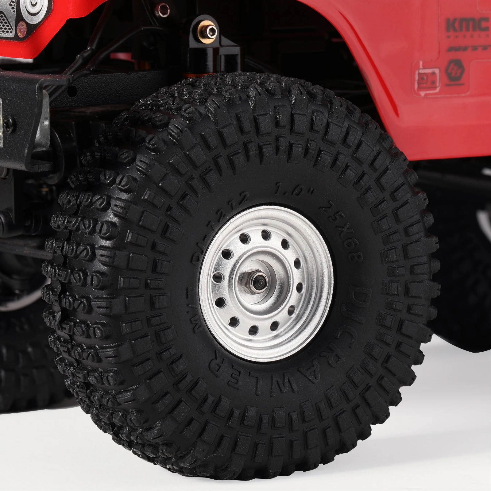 Super Soft Sticky 1.0 Wheel Tires Mud Stud Tires 68*25mm for TRX4M 1/18 1/24 RC Crawler Axial SCX24 FMS FCX24 RC Car Upgrade