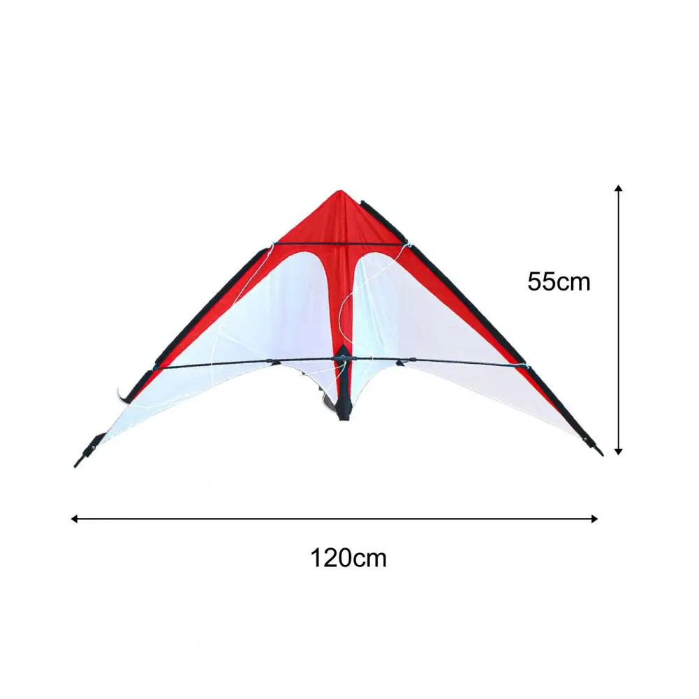 Kite Colorful Large Sound 1.2M Triangle Stunt Kite for Children Triangle Dual Line Stunt Kite outdoor sports Toys for Kid Gift
