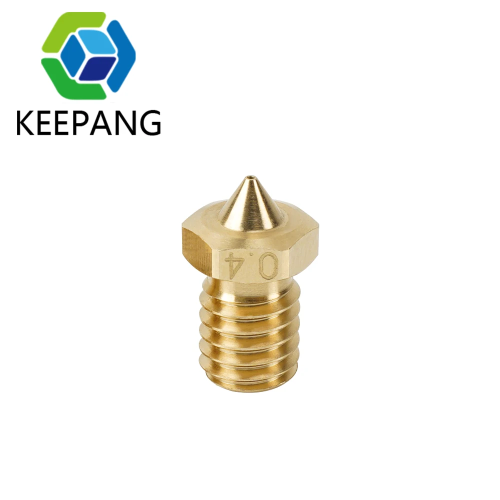 1pcs Clone CHT Nozzle E3D V6 Brass Copper Nozzles M6 High Flow Print Head1.75mm 0.4mm 0.6mm 0.8mm 1.0mm 3D Printer Parts