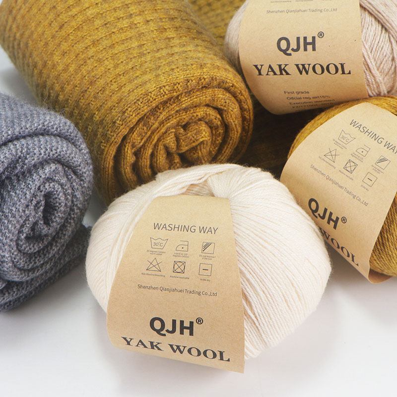 300gram Natural Mongolian 100% new Yak Wool Down Organic Mongolian Premium Yak Wool Yarn DIY 2025 Handmand Undyed Natural Colour Yarn