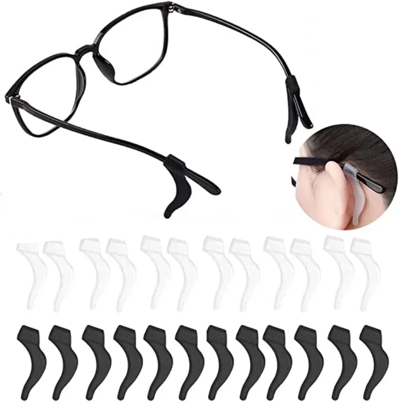 Anti-slip Ear Hook Glasses Leg Ear Sleeve Bracket Fastener Soft Silicone Grip Eyeglasses Accessories Anti-fall Eyewear Holder