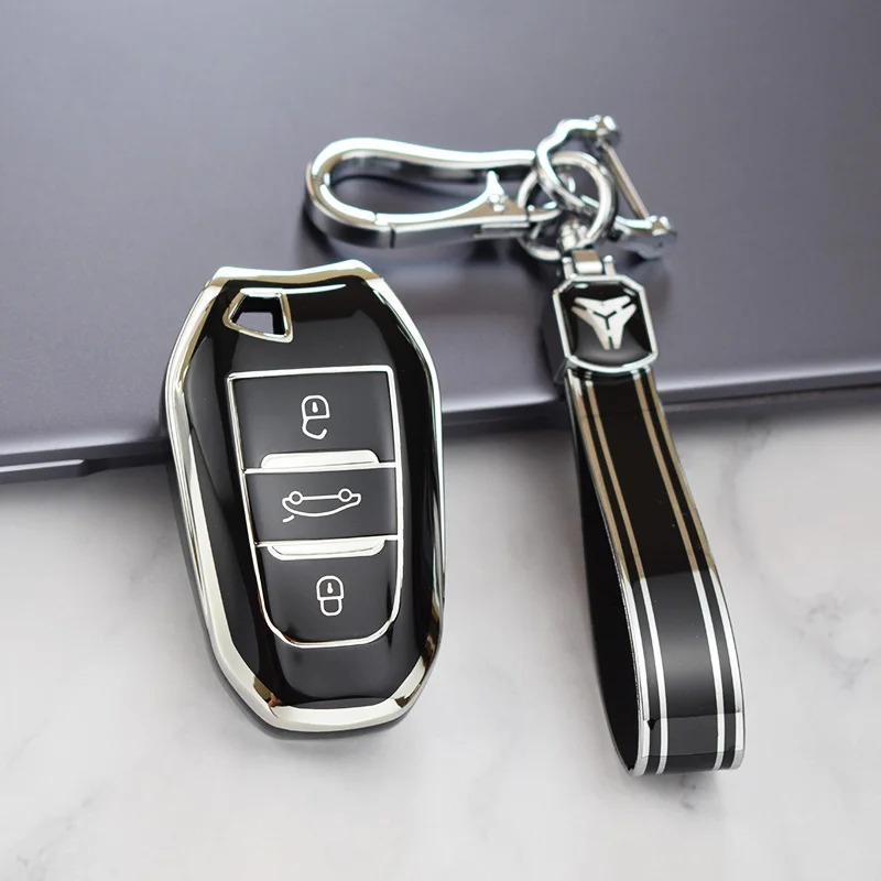 New TPU Car Remote new 2025 Key Case Cover Shell for Peugeot 308 408 508 2008 3008 4008 5008 Citroen C4 C4L C6 C3-XR Picasso DS3 DS4 DS5