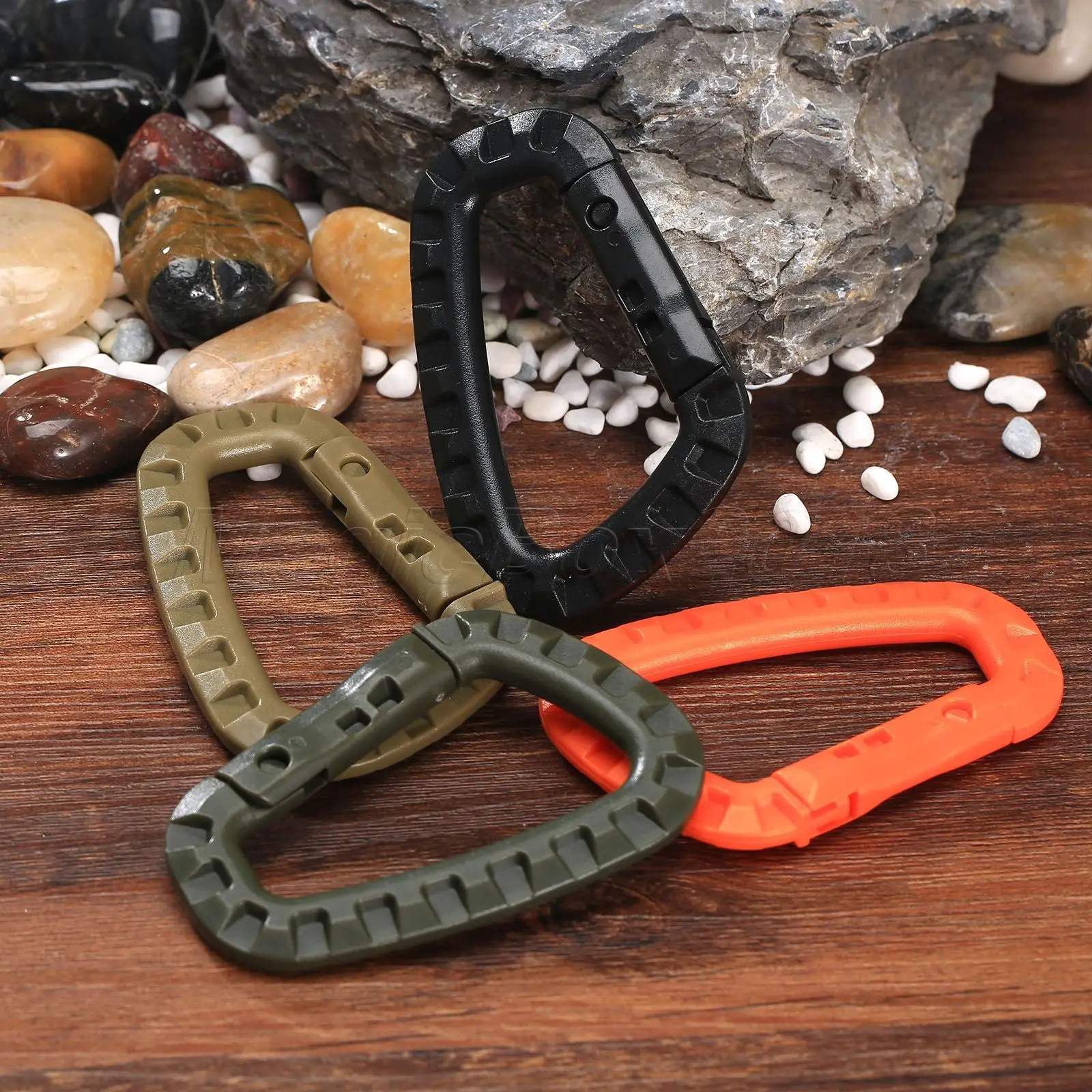 5 PCS Outdoor Plastic Carabiners Hanging Buckle Hook Keychain Bushcraft 2025 new Survival Tool