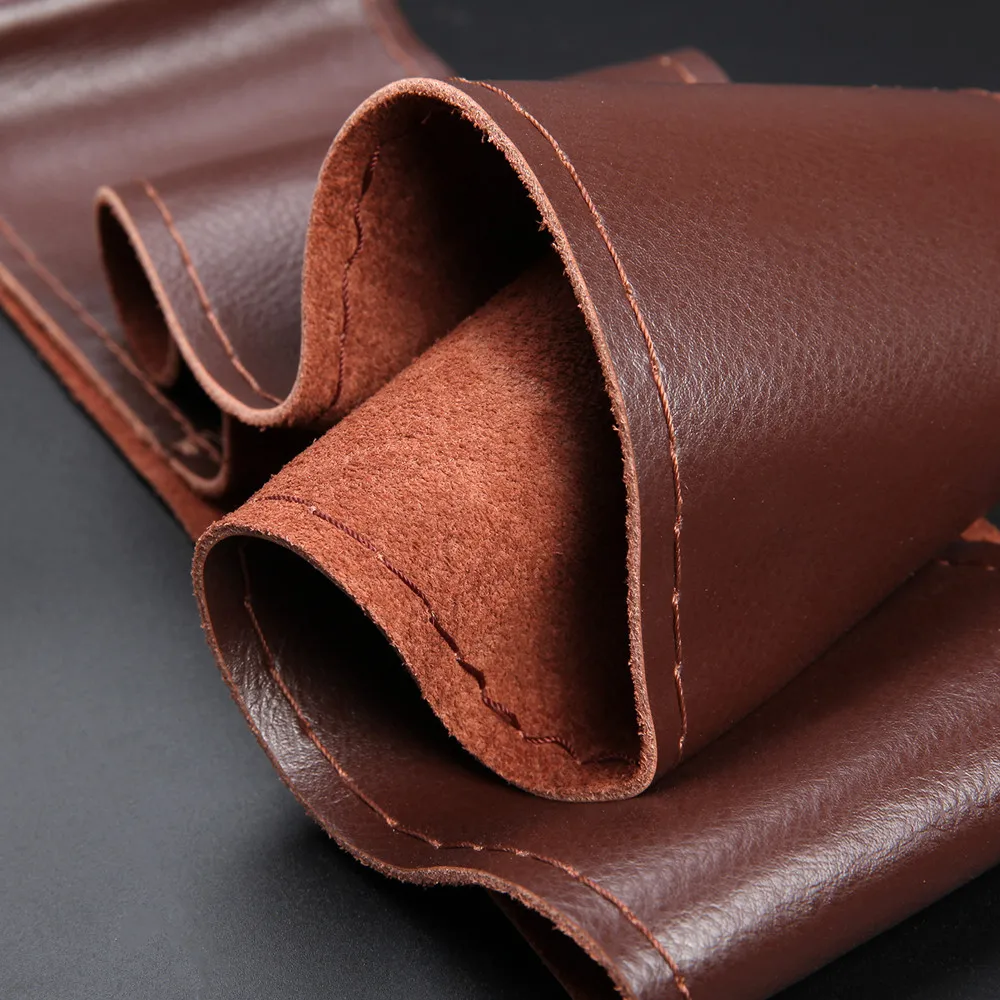 Quality Leather Steering Wheel Cover Breathable Comfortable DIY Hand Sewing Auto 2025 Steering-Wheel Braid Case new Fit Car SUV
