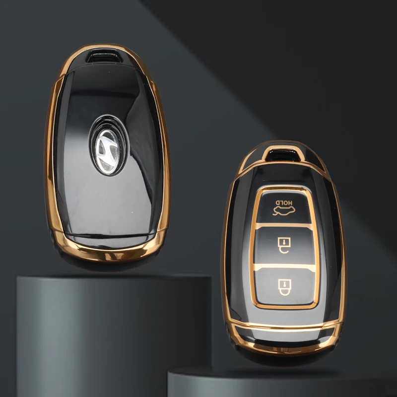 TPU Car Key Case Cover Fob for Hyundai Santa I30 IX35 Encino Kona Solaris Accent Fe Azera Grandeur Elantra Key Shell Accessories