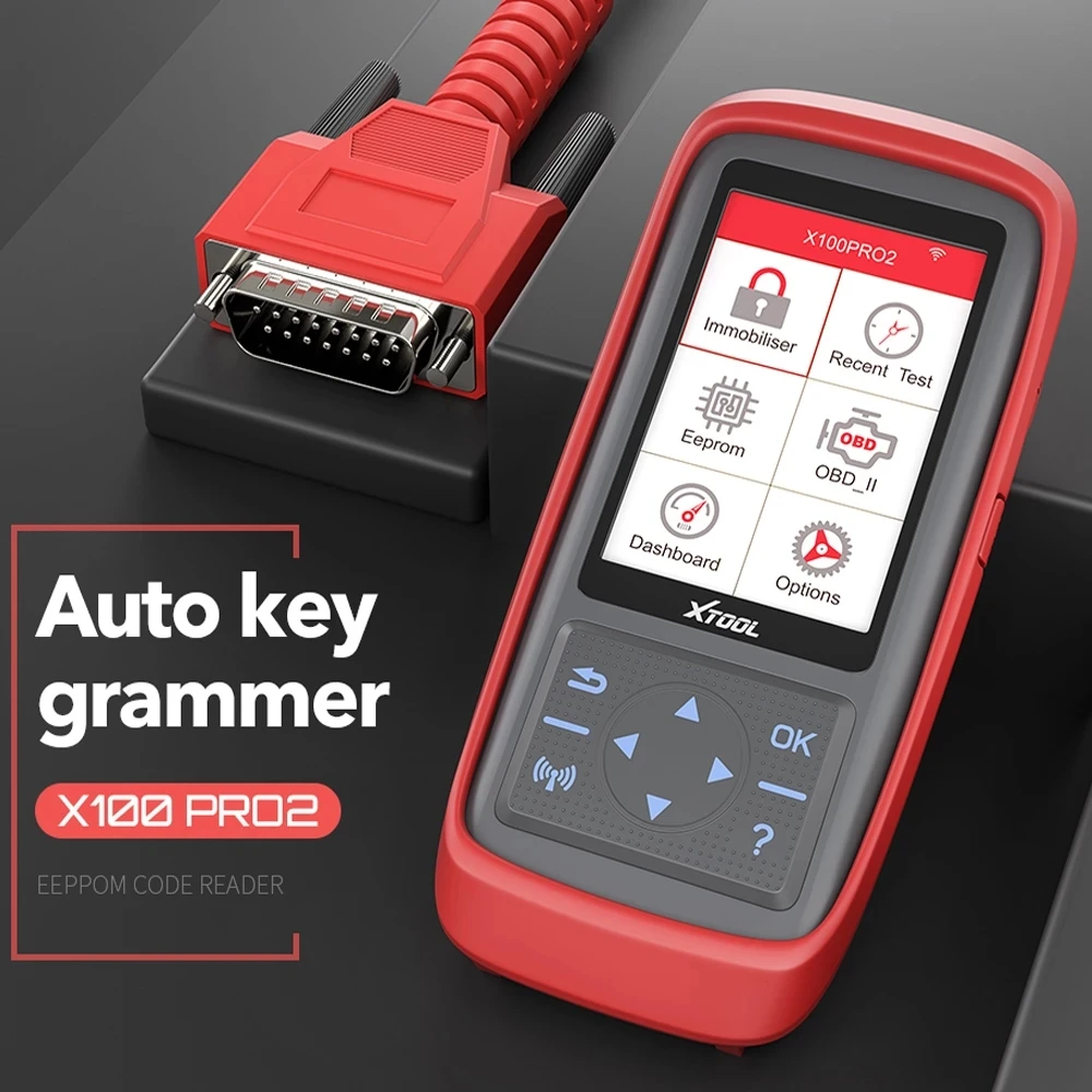 XTOOL X100 Pro2 Car OBD2 Automotive Key Programmer with EEPROM Adapter Key Fob Immobiliser Code Reader Free Online Update