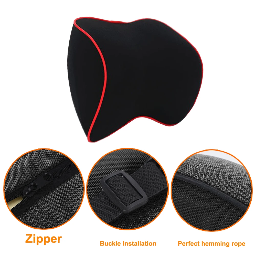 Car Seat Headrest Neck Pillow Auto Neck Support Memory Foam Soft Breathable Head Pillows Neck Pain Relief Univesal Car Accessory