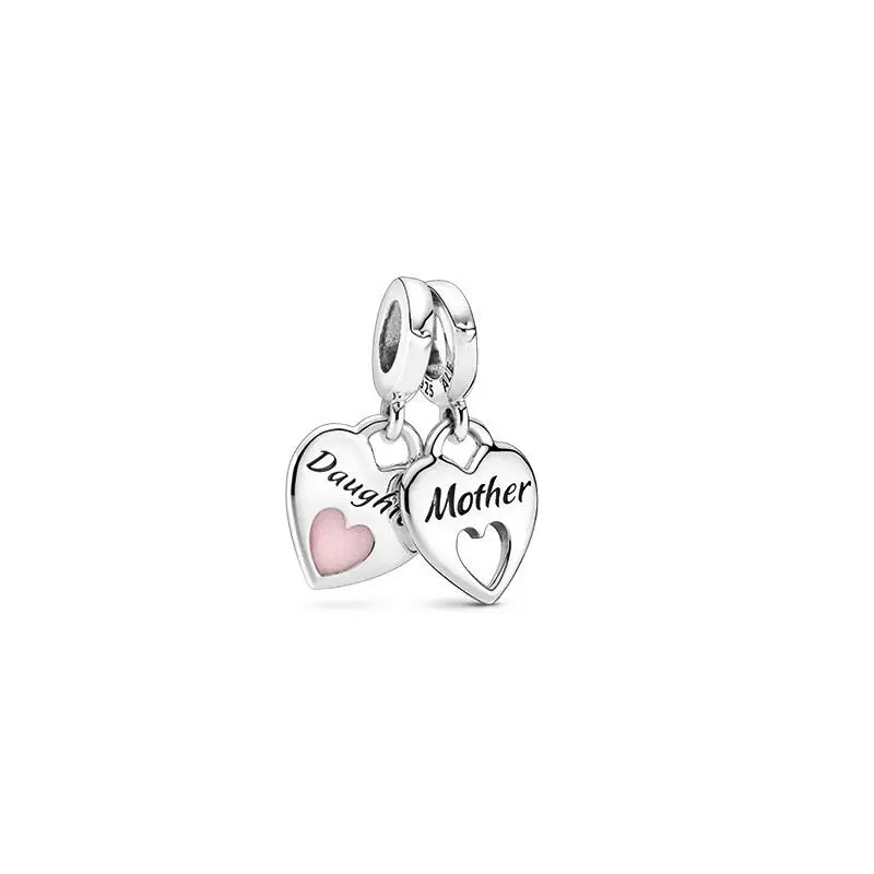 European charm palm, crescent moon, horseshoe pendant, suitable for Pandora bracelet DIY women's jewelry