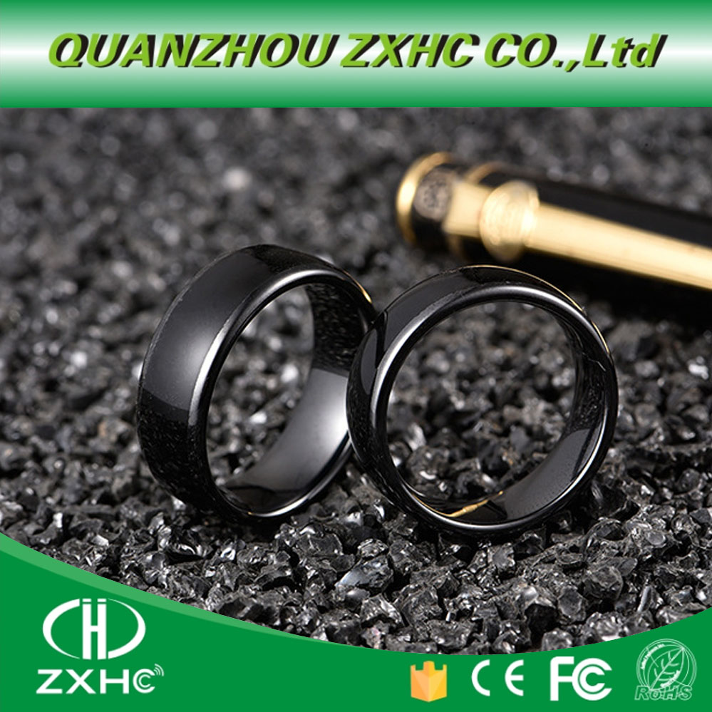 RFID Smart Ring ID or UID chip rewrite 125KHZ or 13.56MHZ RFID Ceramics Smart Finger B Ring Wear for Men or Women