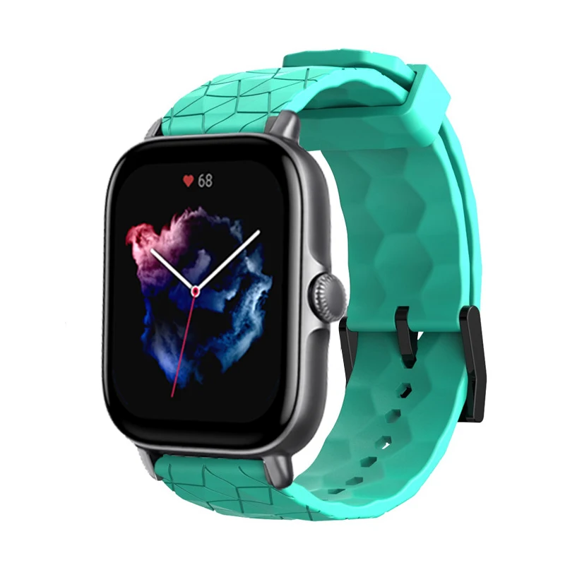 20mm/22mm band For Amazfit GTS 4/2/2e/3/GTS2 Mini/GTR/4/3/Pro/GTR2/42mm/stratos Silicone Wristband Bracelet Amazfit bip strap