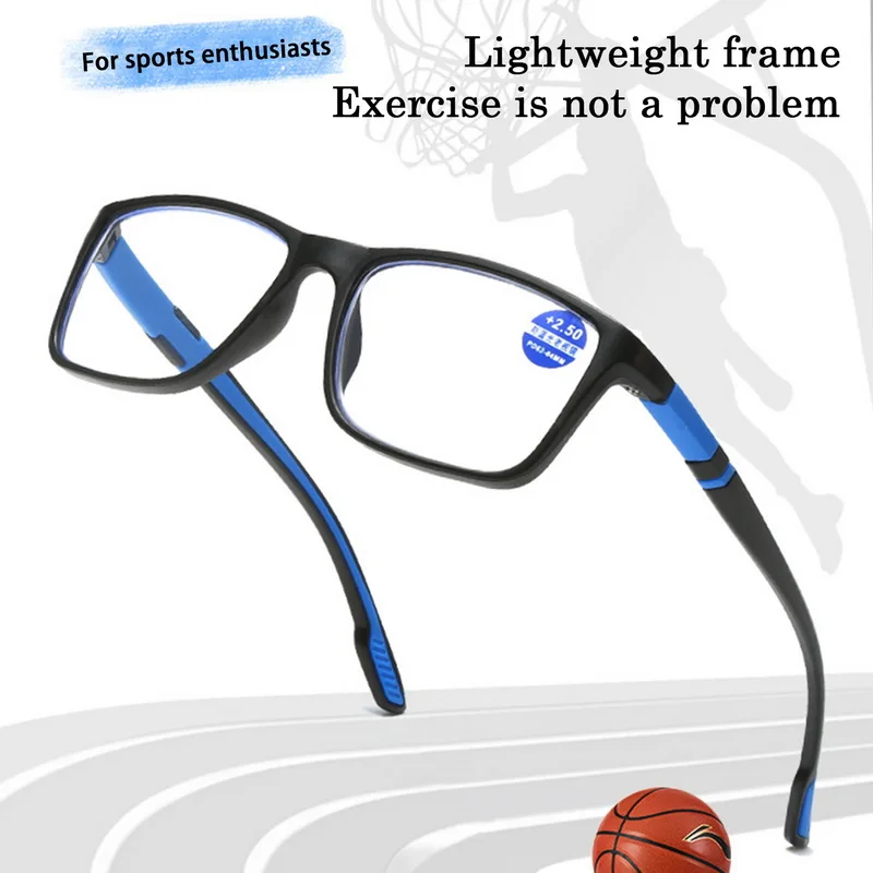 Portable Tr90 Reading Glasses Women Men Anti Blue Light Presbyopia Eyeglasses Bifocal Near Far Hyperopia Eyewear +1.5 ... 4.0