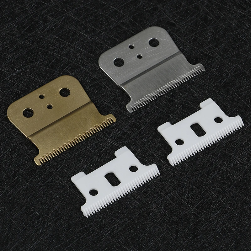 2PCS Ceramic Barber Cutter Blade T-outliner Replace Set Fit For Andis Shear