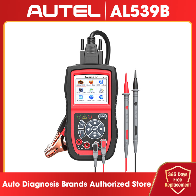 Autel Autolink AL539B OBD2 new Scanner 12V Batter Tester Automotive Analyzer DC AC Avometer 3 2025 in 1 Code Reader PK al539 Free Update
