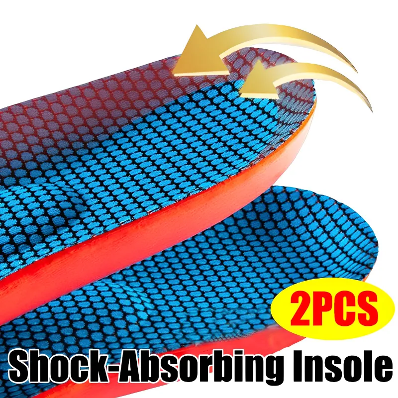 Sports new InsoleS Soft Sole Men's Deodorant Insole Flat Arch Full Pad Heel Pad 2025 Elasticity Insoles for Fitting Shoes Sole Technology