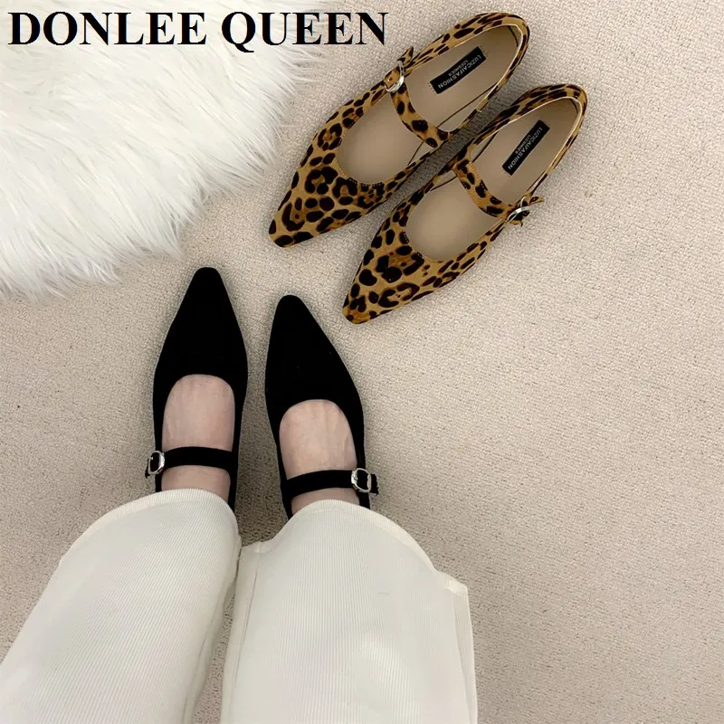 2023 New Autumn Flats Pointed Toe Retro new Mary Jane Shoes 2025 Women Casual Ballerinas Ladies Weekly Shoes Ballet Elegance Loafer Mujer