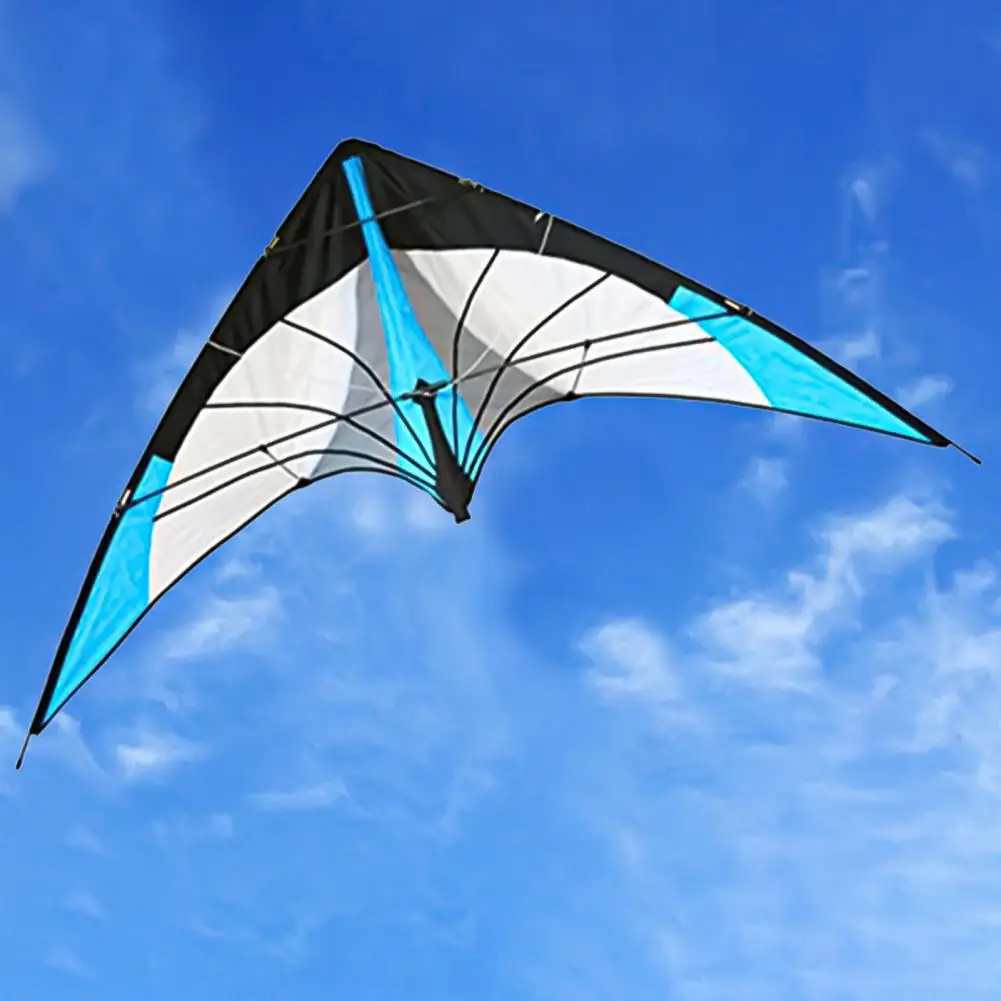 Kite Colorful Large Sound 1.2M Triangle Stunt Kite for Children Triangle Dual Line Stunt Kite outdoor sports Toys for Kid Gift