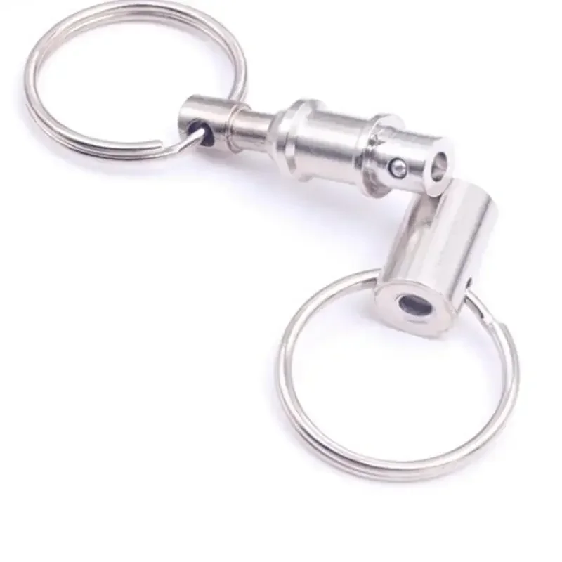 2025 1/3pcs Detachable Key Chains EDC Outdoor Tool Pull Apart Quick Release Keyrings Removable Double new Split Rings