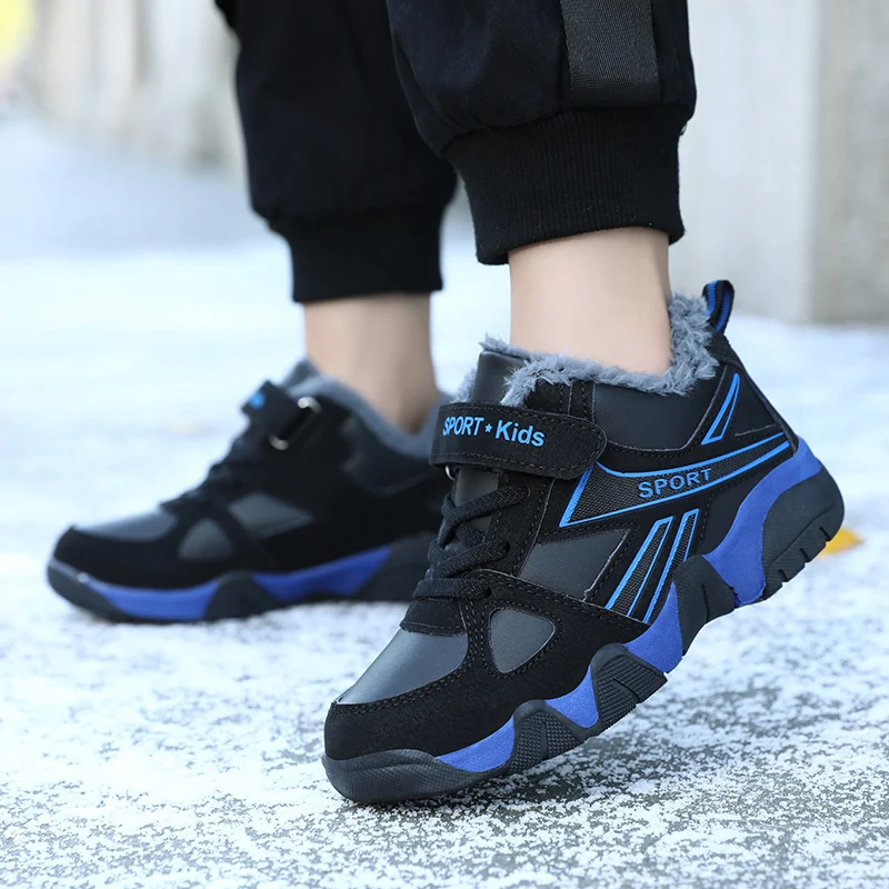 Winter Children Sneakers Warm Lightweight Kids Sports Shoes Outdoor Anti-Slip Running Shoes Casual Boys Girls Tennis Fashion