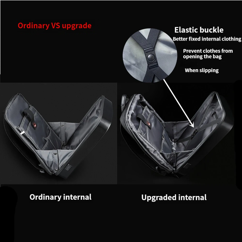 Men Backpack Laptop Hard Shell Waterproof 15.6 inch Laptop Travel Esports USB Charging Anti-stain Anti-thief TSA Lock Backpack