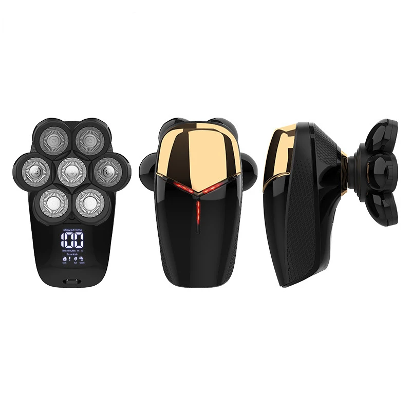 Bald Head Shaver 5 in 1 Multifunctional Electric new Razor Head Shaving for Bald Men LED Display Cleansing Brush Nose 2025 Hair trimmer