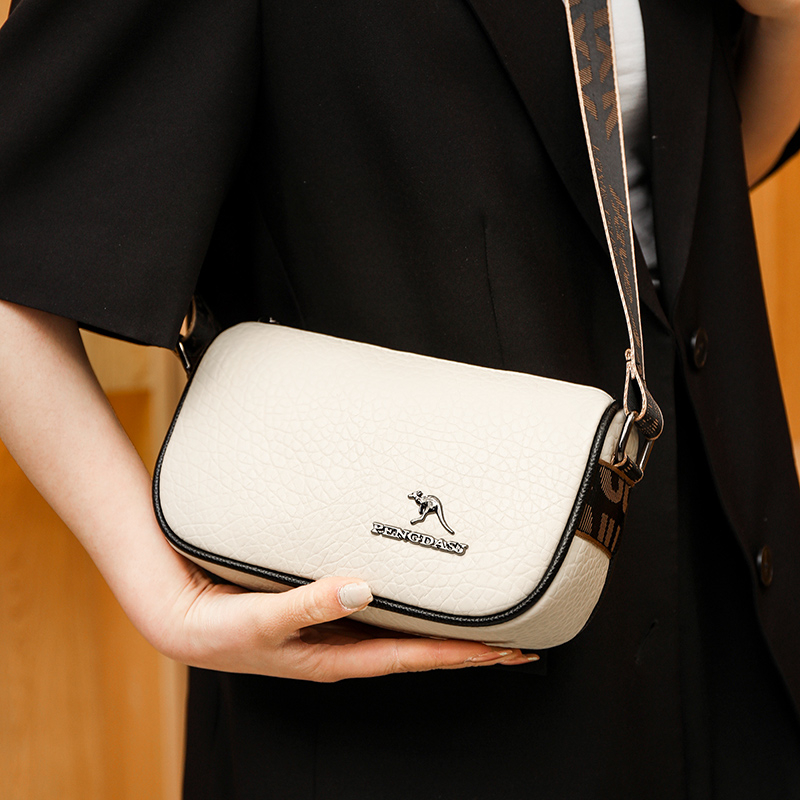 Women Luxury Leather Messenger Bag Trend Handbags Designer Brand Ladies Shoulder Crossbody Bags Small Underarm Tote Female Sac