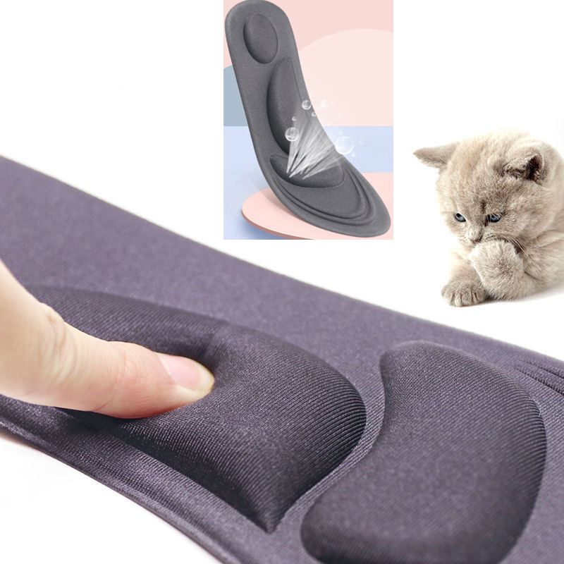 4D Memory Foam Insoles for Shoes Sole Breathable Massage Shoes new Pad 2025 Sports Running Shoe Inserts for Woman Men Feet Orthopedic